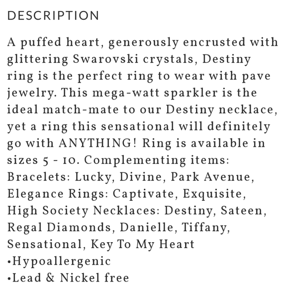 Absolutely stunning DESTINY puffed heart ring 💍 - Picture 9 of 12